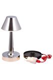 AVONNI ML-64006-K Krom Kaplama Masa Lambası LED Metal Pleksi 11cm