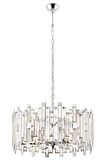 AVONNI AV-60303-K50 Krom Kaplama Klasik Avize E14 Metal Kristal 50cm