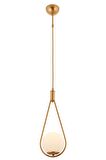 AVONNI AV-60312-1S Sarı Kaplama Modern Avize G9 Metal Cam 20cm