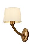 Avonni Ap-60362-1Es Kumaş - Metal Eskitme İç Mekan Duvar Aplik 