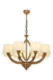 AVONNI AV-60362-8ES Eskitme Kaplama Modern Avize E27 Metal Kumaş 65cm