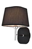 Avonni Hap-9071-1Bs Kumaş - Metal Modern İç Mekan Duvar Siyah Aplik 