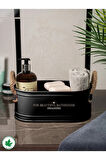 İp Kulplu Baton Metal Banyo Düzenleyici, Banyo Organizeri (For Beautiful Bathrooms Organizer Baskı)