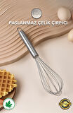 Paslanmaz Çelik Çırpıcı 30cm