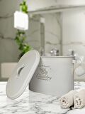 Bölmeli Metal Kapaklı Ölçekli Deterjanlık, Toz Deterjanlık Saklama, Banyo Düzenleyici, (Laundry Baskılı) LN1258