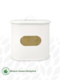 Metal Kapaklı Baton Çok Amaçlı Mutfak ve Banyo Organizeri Saklama Kabı (Storage Box Plakalı) LN1274