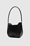 Lenora Siyah Oval Baget Çanta