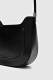 Lenora Siyah Oval Baget Çanta