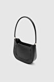 Lenora Siyah Oval Baget Çanta