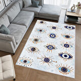 Dijital Baskı Yıkanabilir Kaymaz Taban Salon Halısı Ve Yolluk LNA0407