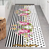 Dijital Baskı Yıkanabilir Kaymaz Taban Salon Halısı Ve Yolluk LNA0663