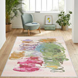 Dijital Baskı Yıkanabilir Kaymaz Taban Salon Halısı Ve Yolluk LNA1254