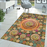 Dijital Baskı Yıkanabilir Kaymaz Taban Salon Halısı Ve Yolluk LNA1380-SD288