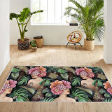 Dijital Baskı Yıkanabilir Kaymaz Taban Salon Halısı Ve Yolluk LNA1662