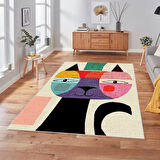 Dijital Baskı Yıkanabilir Kaymaz Taban Salon Halısı Ve Yolluk LNA1847-SM373