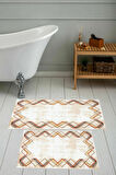 Eliana Home Dijital Baskı 2'li Banyo Paspas Takımı  LNA5-0761 100x60 ve 60x50 cm