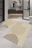 Eliana Home Dijital Baskı 2'li Banyo Paspas Takımı  LNA5-FNL345 100x60 ve 60x50 cm