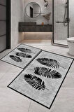 Eliana Home Dijital Baskı 2'li Banyo Paspas Takımı  LNA5-SM185 100x60 ve 60x50 cm