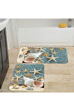 Eliana Home Dijital Baskı 2'li Banyo Paspas Takımı  LNA5012 100x60 ve 60x50 cm