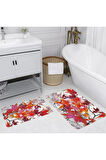 Eliana Home Dijital Baskı 2'li Banyo Paspas Takımı  LNA5053 100x60 ve 60x50 cm