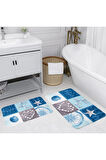 Eliana Home Dijital Baskı 2'li Banyo Paspas Takımı  LNA5059 100x60 ve 60x50 cm