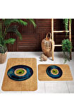 Eliana Home Dijital Baskı 2'li Banyo Paspas Takımı  LNA5120 100x60 ve 60x50 cm