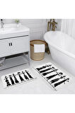 Eliana Home Dijital Baskı 2'li Banyo Paspas Takımı  LNA5123 100x60 ve 60x50 cm