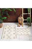 Eliana Home Dijital Baskı 2'li Banyo Paspas Takımı  LNA5140 100x60 ve 60x50 cm
