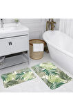 Eliana Home Dijital Baskı 2'li Banyo Paspas Takımı  LNA5182 100x60 ve 60x50 cm