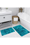 Eliana Home Dijital Baskı 2'li Banyo Paspas Takımı  LNA5194 100x60 ve 60x50 cm