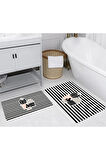 Eliana Home Dijital Baskı 2'li Banyo Paspas Takımı  LNA5246 100x60 ve 60x50 cm