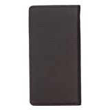 Evra 6.7 inch Uyumlu Deri Kartlıklı Kılıf FL02 Kahve