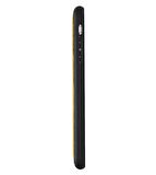 Apple iPhone XR Uyumlu Deri Arka Kapak Sarı