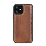 Apple iPhone 12 mini Uyumlu Deri Arka Kapak RST2EF Taba