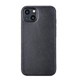 Apple iPhone 13 Mini Uyumlu Deri Arka Kapak ROCK RST1 Siyah