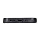Apple iPhone 13 Mini Uyumlu Deri Arka Kapak ROCK RST1 Siyah