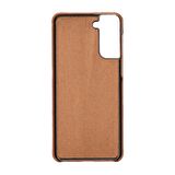 Samsung Galaxy S21 Plus Uyumlu Deri Arka Kapak UJ RST2EF Taba