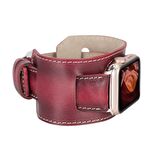 Bouletta Apple Watch Uyumlu Deri Kordon 42-44-45mm Cuff V4EF