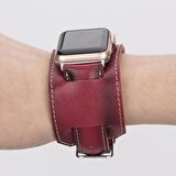 Bouletta Apple Watch Uyumlu Deri Kordon 42-44-45mm Cuff V4EF