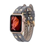 Bouletta Apple Watch Uyumlu Deri Kordon Ely Double Tour GT RST9