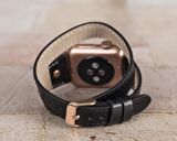 Bouletta Apple Watch Uyumlu Deri Kordon 42-44-45mm DT RG RST1