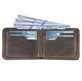 Deri Erkek Cüzdanı RO6 Kahve