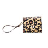 Apple AirPods 3.nesil Uyumlu Deri Kılıf Mai Snap Leopar