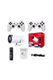 LOBO 4K Kablosuz Güçlendirilmiş Projektör + Oyun 2'si 1 Arada M300 MAX Joystickli Projeksiyon Cihazı