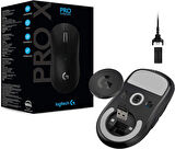 Logitech PRO X Superlight Hero Kablosuz Oyuncu Mouse, 25.600 DPI Hero Sensörlü, 1ms, 5 Özelleştirebilir Tuş, Siyah (‎910-005880)