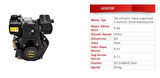Loncin LCD170F Dizel Tek Motor 5Hp 227cc