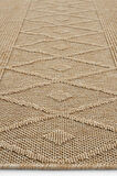 Seyran Halı Loopy 620 Bej Kolay Temizlenen Dekoratif Sisal Jüt Halı