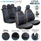 
Seat Cordoba Uyumlu Deri Detaylı Süet Kumaş Ön Arka Set Oto Koltuk Kılıfı Siyah Beyaz