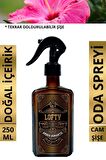 Amber Romantik Cam Şişe Oda ve Çamaşır Spreyi Vegan İçerik / Oda Parfümü / Oda Kokusu Lüx