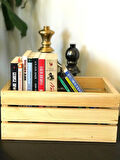 Masif Ahşap Sandık - Saklama Depolama Ve Düzenleme Için Tahta Kutu Çok Amaçlı Organizer - Wooden Box